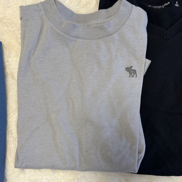 Abercrombie & Fitch Men's Short Sleeve Tee Set - White, Blue, Gray, Black - Picture 3 of 9